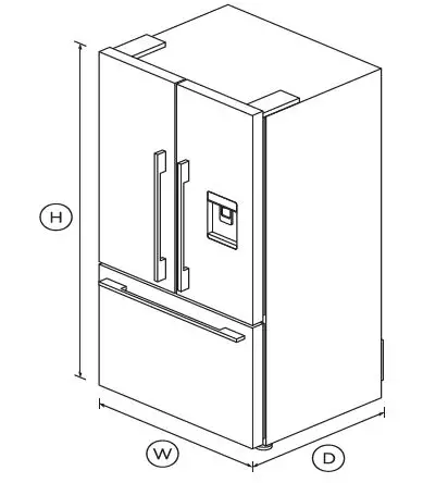 FISHER-PAYKEL-RF522ADUX5-79cm 487L-Freestanding-French-Door-Refrigerator-Freezer-FIG-1