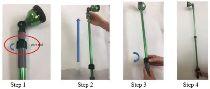 Extend the Telescopic Watering Wand