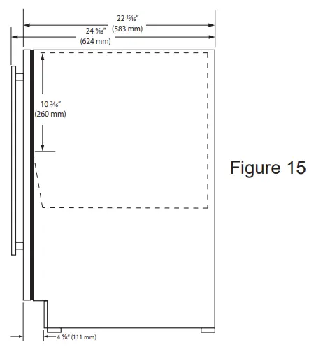 MARVEL MLNP115 IG01A 15 Inch Built In Panel Ready Nugget Ice Machine - Figure 15