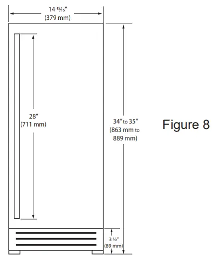 MARVEL MLNP115 IG01A 15 Inch Built In Panel Ready Nugget Ice Machine - Figure 8