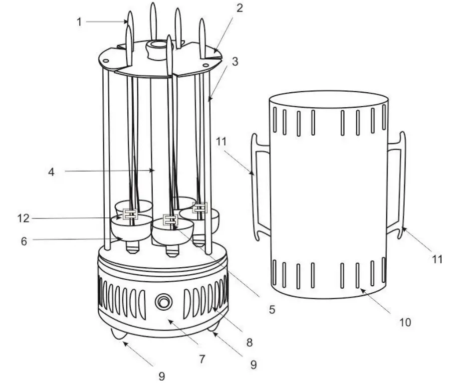 SCARLETT SC-KG22601 Kebab Grill - Figure 1