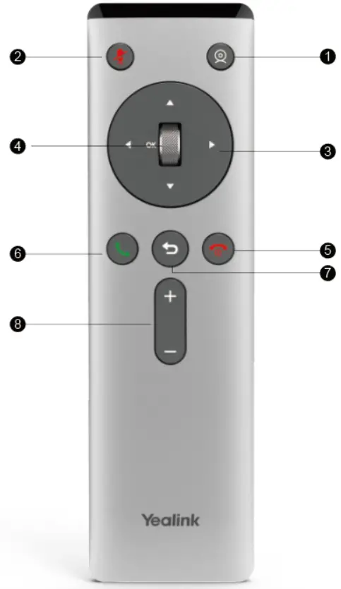 Yealink VCR20 Remote Control for UVC Cameras - Remote Control
