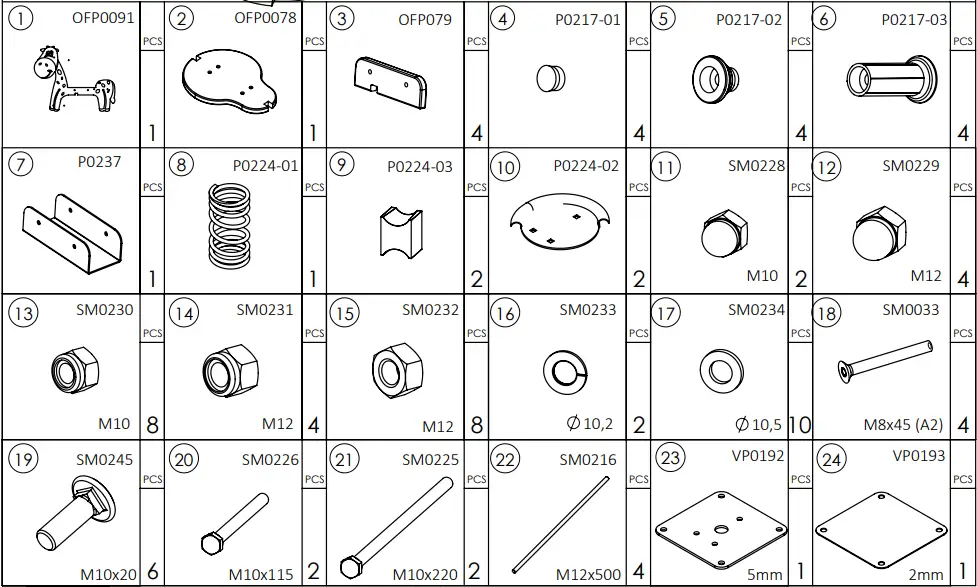 SAPEKOR 15106 Rocker Girafee-fig2