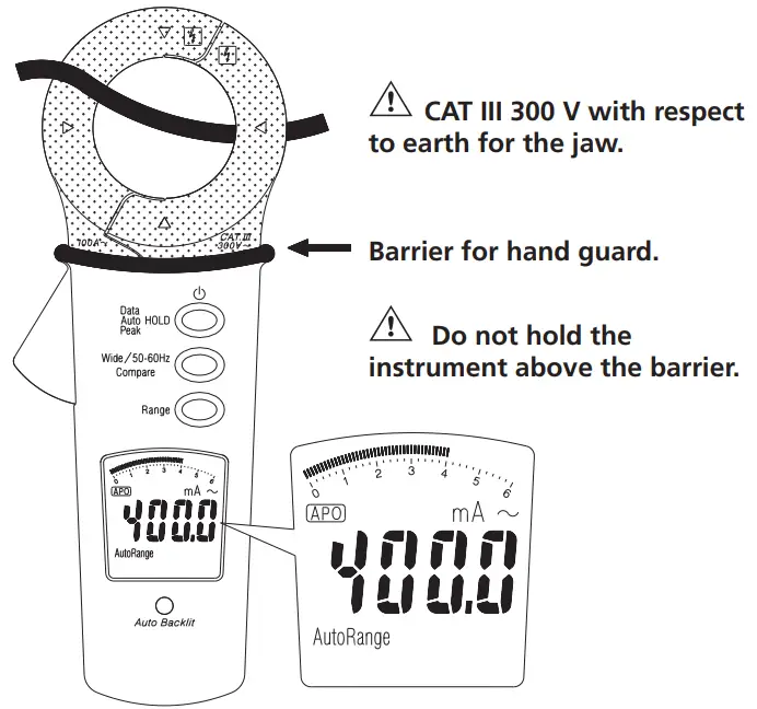 Megger DCM305E Earth Leakage Clamp Meter - AC Current