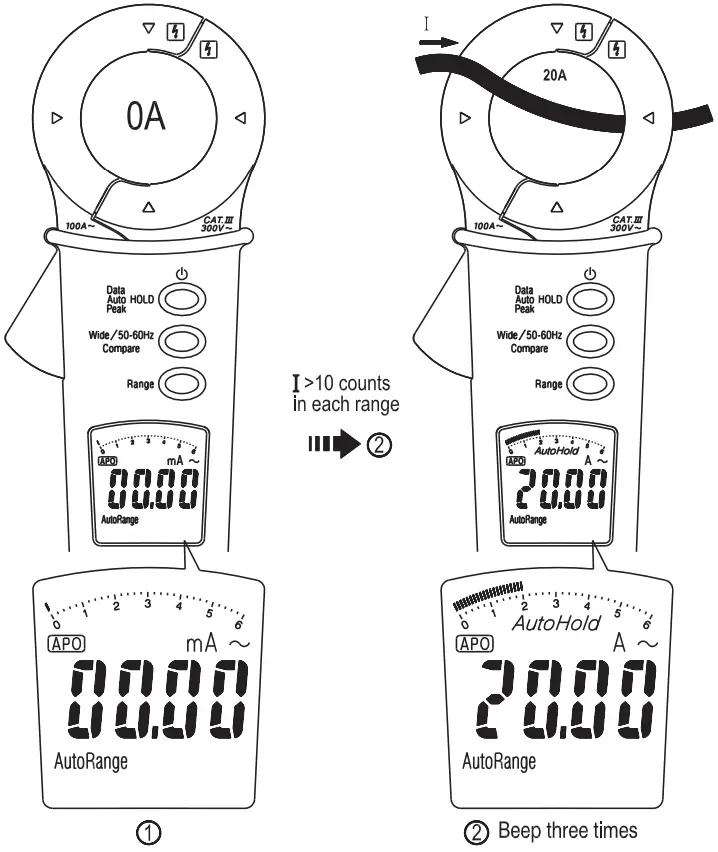 Megger DCM305E Earth Leakage Clamp Meter - Auto Hold 1