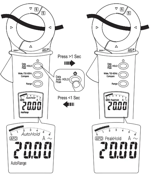 Megger DCM305E Earth Leakage Clamp Meter - Peak Hold