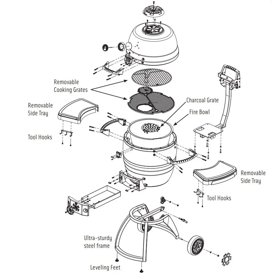 Broil King KEG Charcoal BBQ Grill User Guide - Product Overview