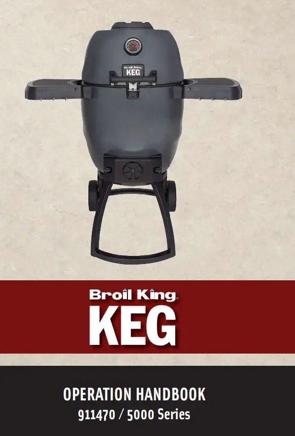 Broil King KEG Charcoal BBQ Grill User Guide