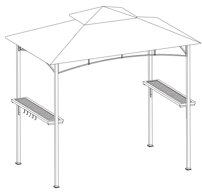 Alpulon ZMWV118 BBQ Grill Gazebo -