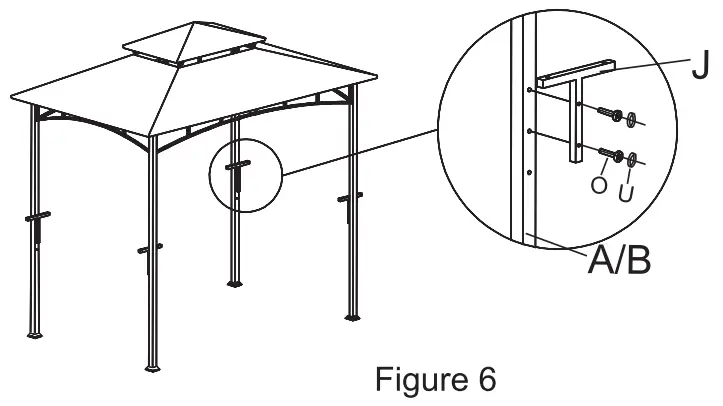 Alpulon ZMWV118 BBQ Grill Gazebo - each