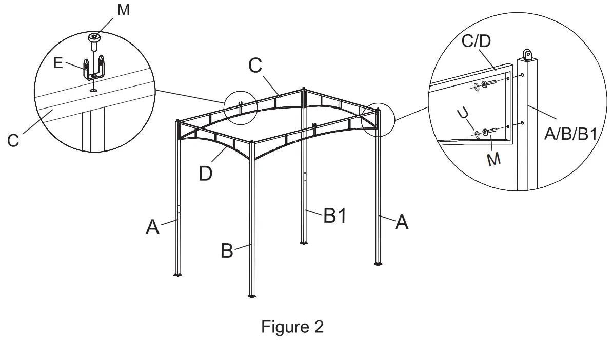 Alpulon ZMWV118 BBQ Grill Gazebo - remaning