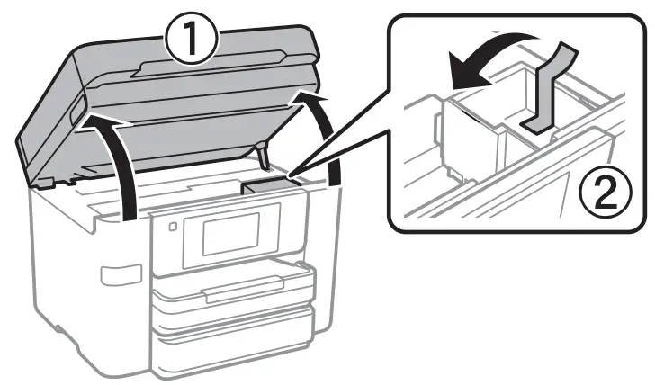 EPSON WF C4810 Series WorkForce Pro - inside the product