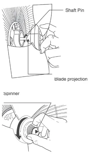 Panasonic F MU408 WT Electric Fan - assembly 2