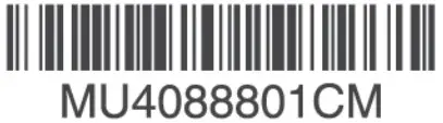 Panasonic F MU408 WT Electric Fan - barcode
