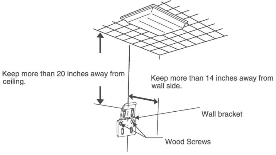 Panasonic F MU408 WT Electric Fan - installation