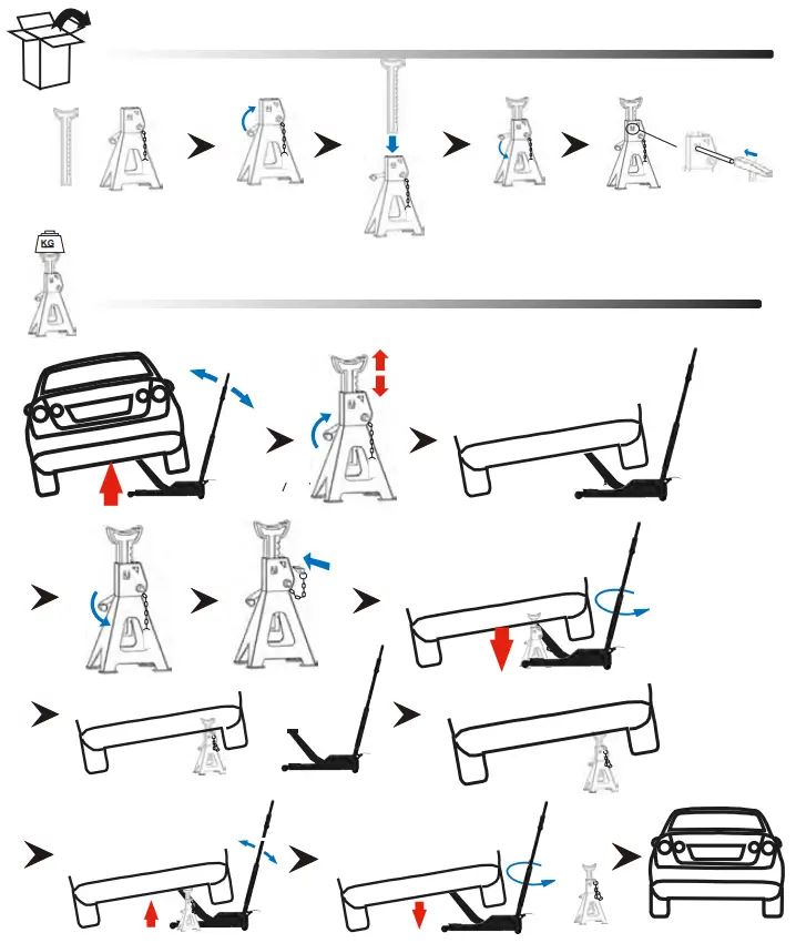 BAHCO BH33000 Axle Jack Stands - FIG 1