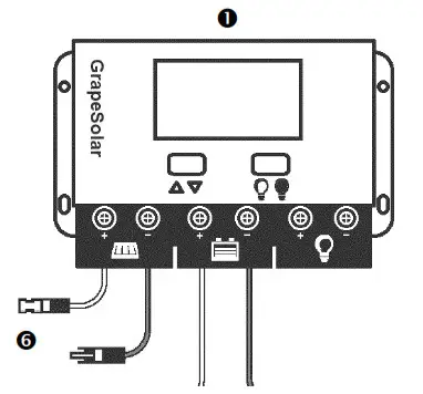 Grape Solar GS-400-KIT 400 Watt -Connect the bare