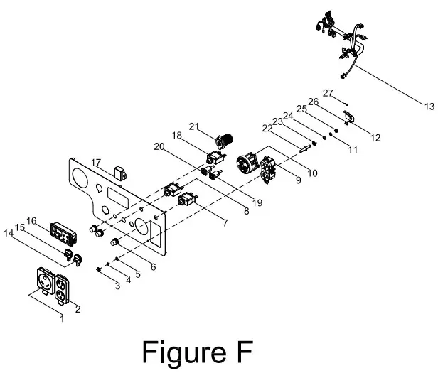 CHAMPION 200978 Dual Fuel Open Frame - CONTROL PANEL PART DIAGRAM