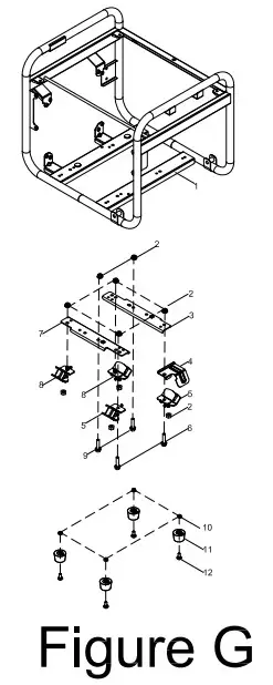 CHAMPION 200978 Dual Fuel Open Frame - FRAME PART DIAGRAM