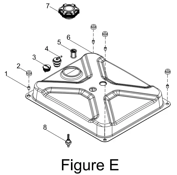 CHAMPION 200978 Dual Fuel Open Frame - FUEL TANK PART DIAGRAM