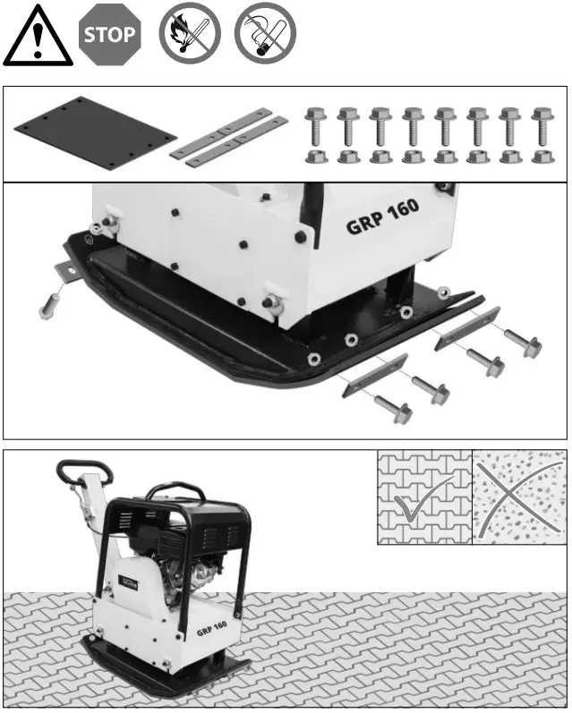 Gude GRP 160 Vibrating Plate - Fig 6