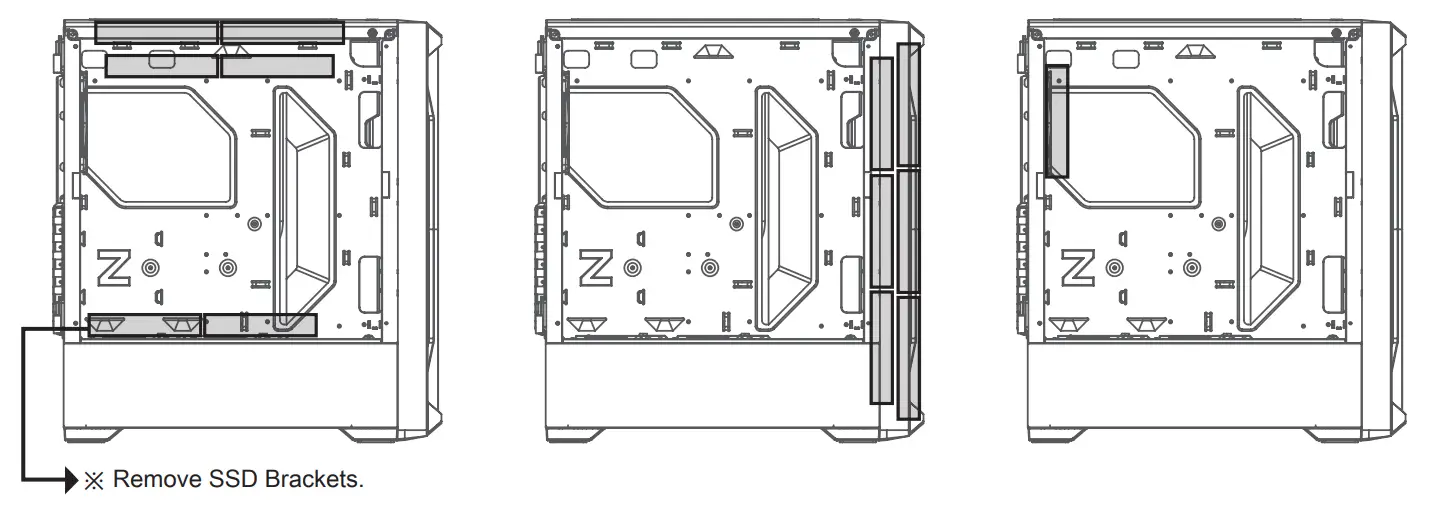 ZALMAN Z8 Z8 MS Z8 TG ATX Mid Tower Computer Case - Mounting the fans