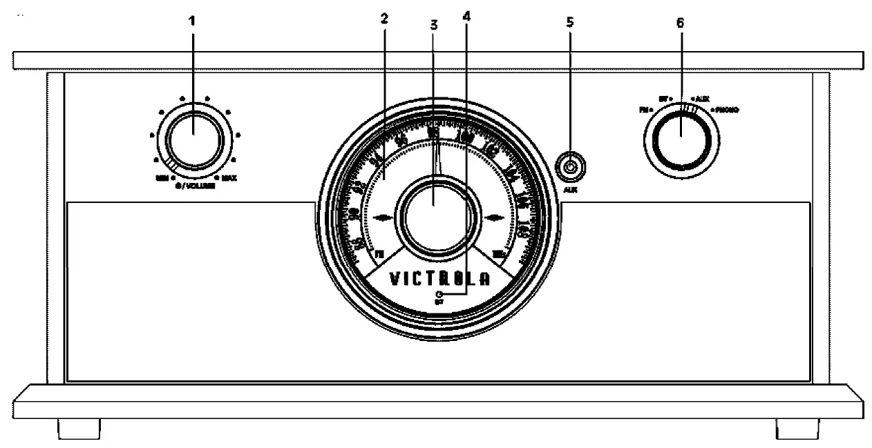 VICTROLA VTA-245B Music Center with Bluetooth 1