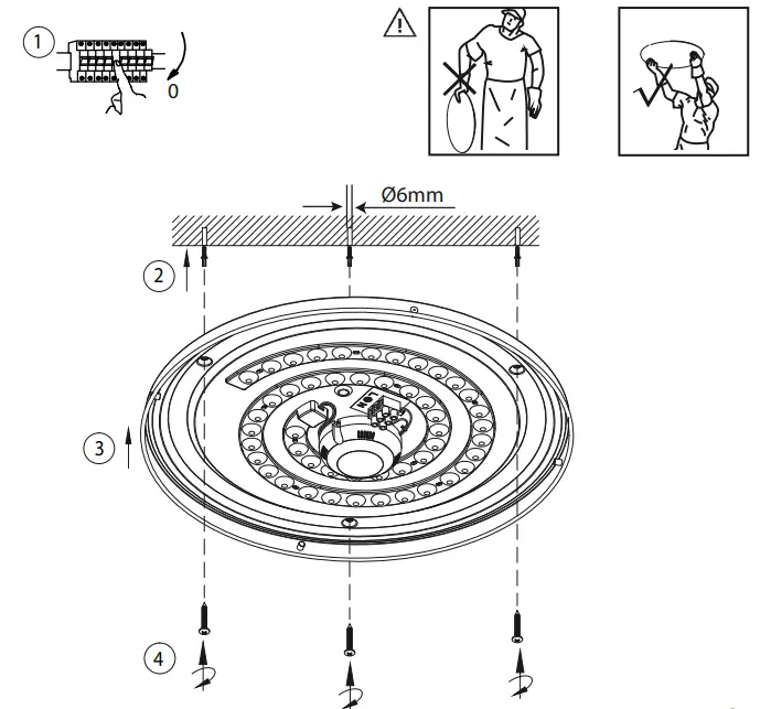 selltec 7515015 MILIA LED Ceiling Light 1