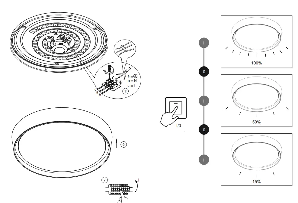selltec 7515015 MILIA LED Ceiling Light 2