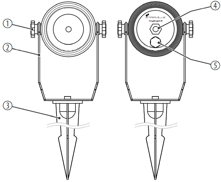 STAIRVILLE TinyBright IP Outdoor Spotlight A01