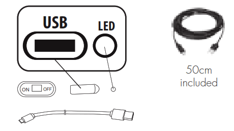 LUXFORM 23069 USB Rechargeable Cube - fig