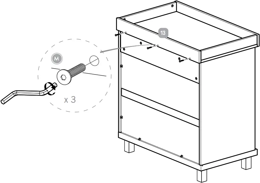 Silver Cross Greenwich Dresser - Step 19