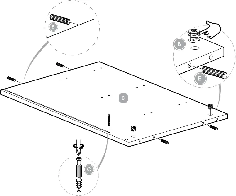 Silver Cross Greenwich Dresser - Step 1a