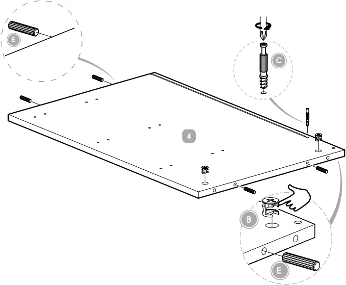 Silver Cross Greenwich Dresser - Step 1b