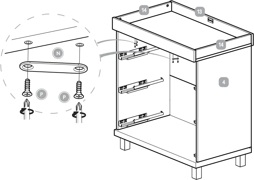 Silver Cross Greenwich Dresser - Step 20