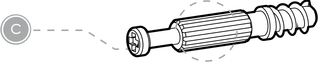 Silver Cross Greenwich Wardrobe - Fittings List C