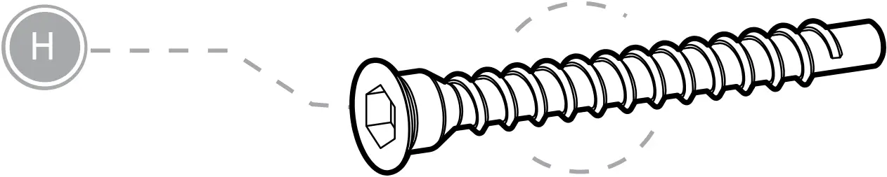 Silver Cross Greenwich Wardrobe - Fittings List H