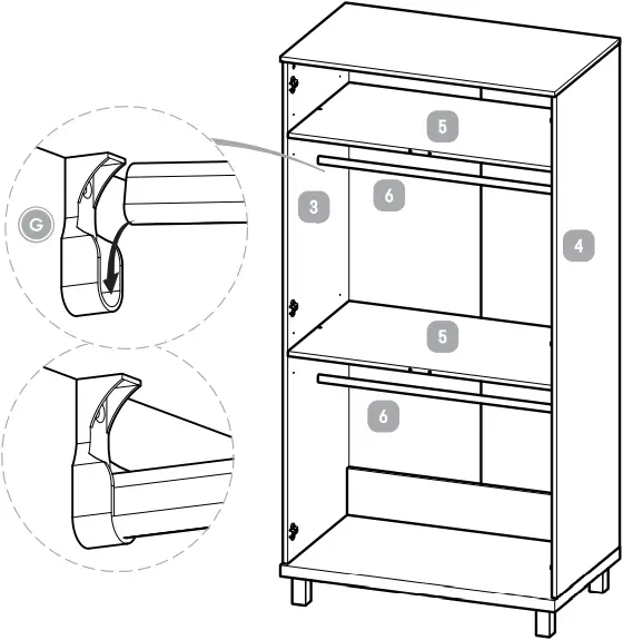 Silver Cross Greenwich Wardrobe - Step 17