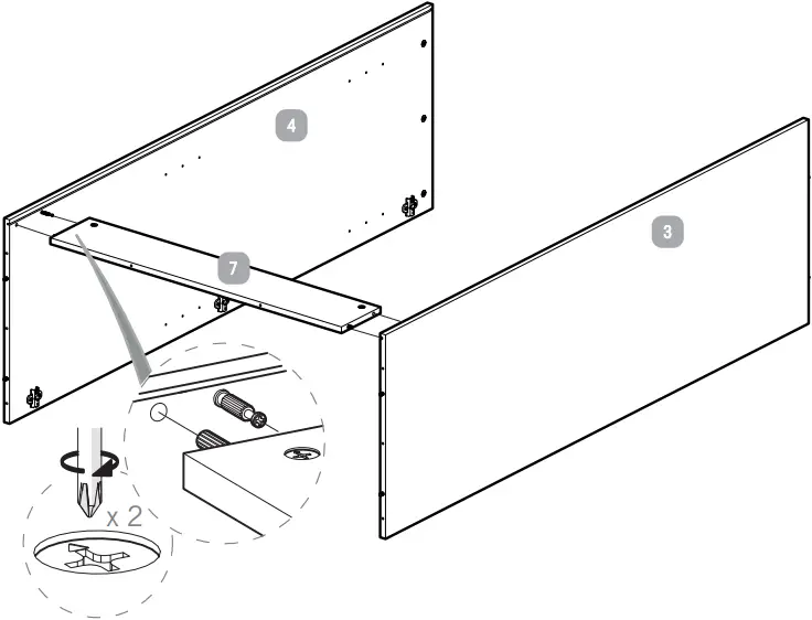 Silver Cross Greenwich Wardrobe - Step 3