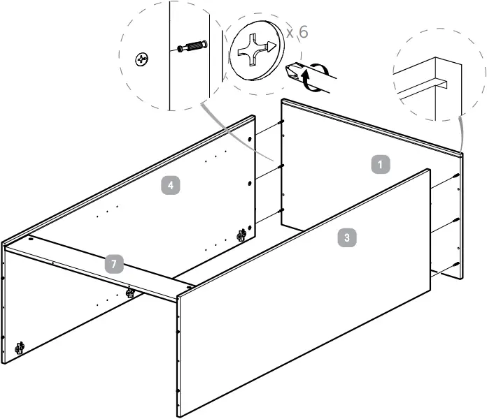 Silver Cross Greenwich Wardrobe - Step 5