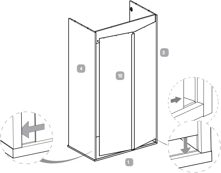 Silver Cross Greenwich Wardrobe - Step 7