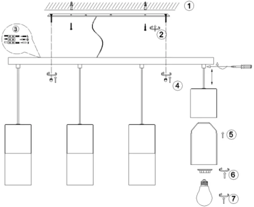TRIO ROBIN Pendant Light Matte A01