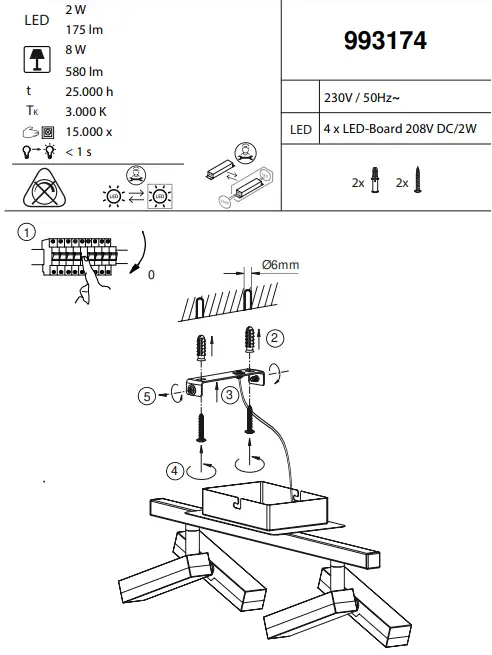 LeuchtenDirekt 993174 RICO - Fig 1
