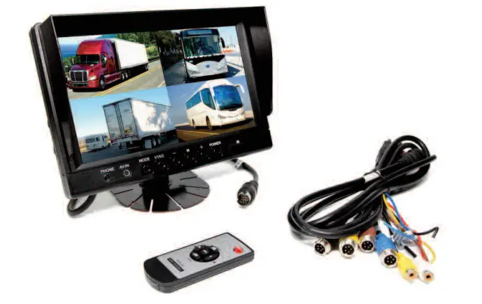 SAFETY 6139q 9 Inch TFT LCD Digital Quad View Color Monitor - Figure 1