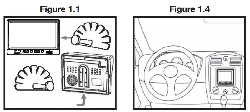 SAFETY 6139q 9 Inch TFT LCD Digital Quad View Color Monitor - Figure 2
