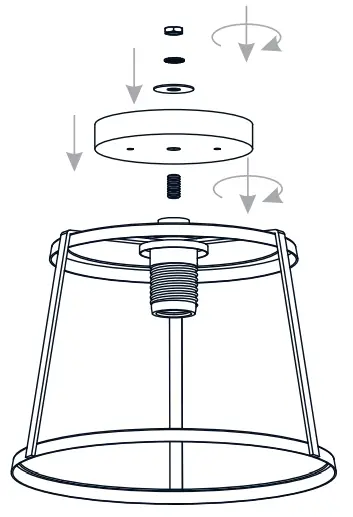 QUOIZEL QFL5612MBK Labrant 10.5 Inch 1 Light Matte Black Semi Flush Mount - Ceiling Canopy1