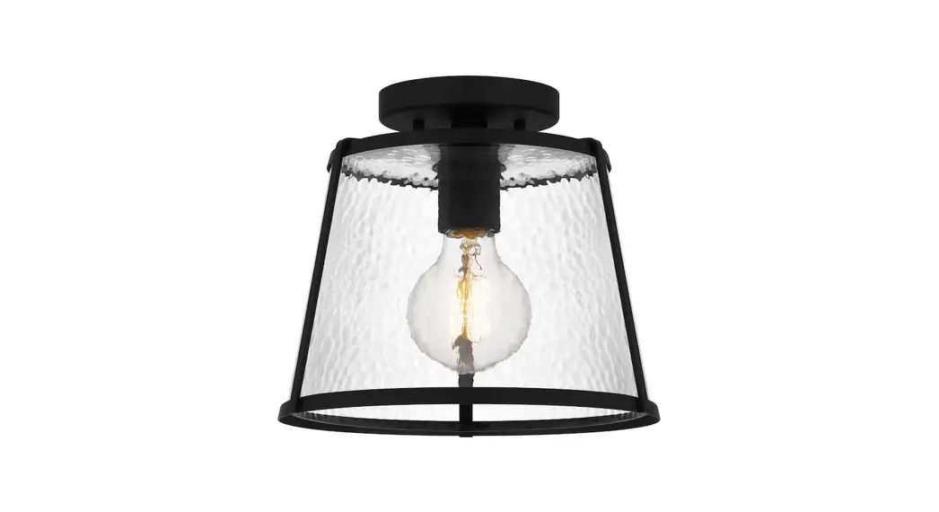 Quoizel Qfl5612mbk Labrant 10.5 Inch 1-light Matte Black Semi-flush Mount Installation Guide