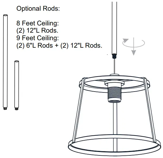 QUOIZEL QFL5612MBK Labrant 10.5 Inch 1 Light Matte Black Semi Flush Mount - Install Rods