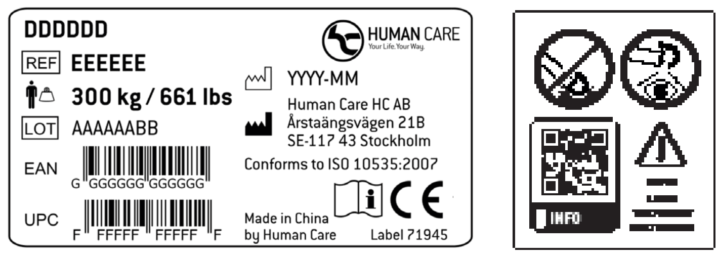 HUMAN CARE 55763 Two Point Hanger Bar - icon1