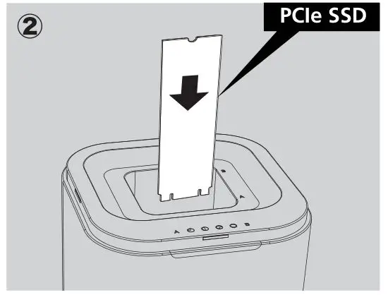 akasa AK-DK09U3-WH DuoDock MX Dual M.2 PCIe NVMe SSD Docking Station with Offline Clone - PCIE SSD